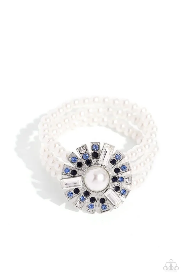 Paparazzi Bracelet ~ Gifted Gatsby - Blue
