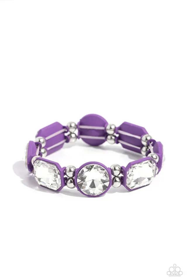 Paparazzi Bracelet ~ Transforming Taste - Purple
