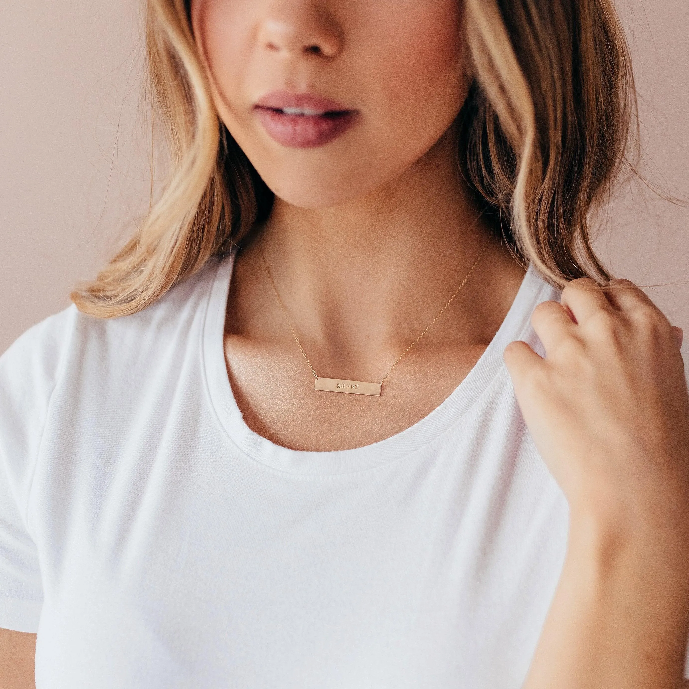 Personalized Bar Necklace