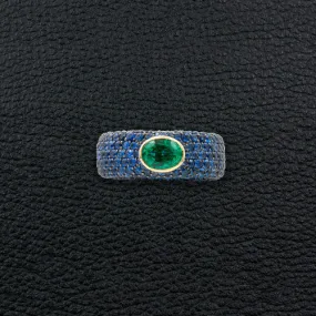 Sapphire & Emerald Ring