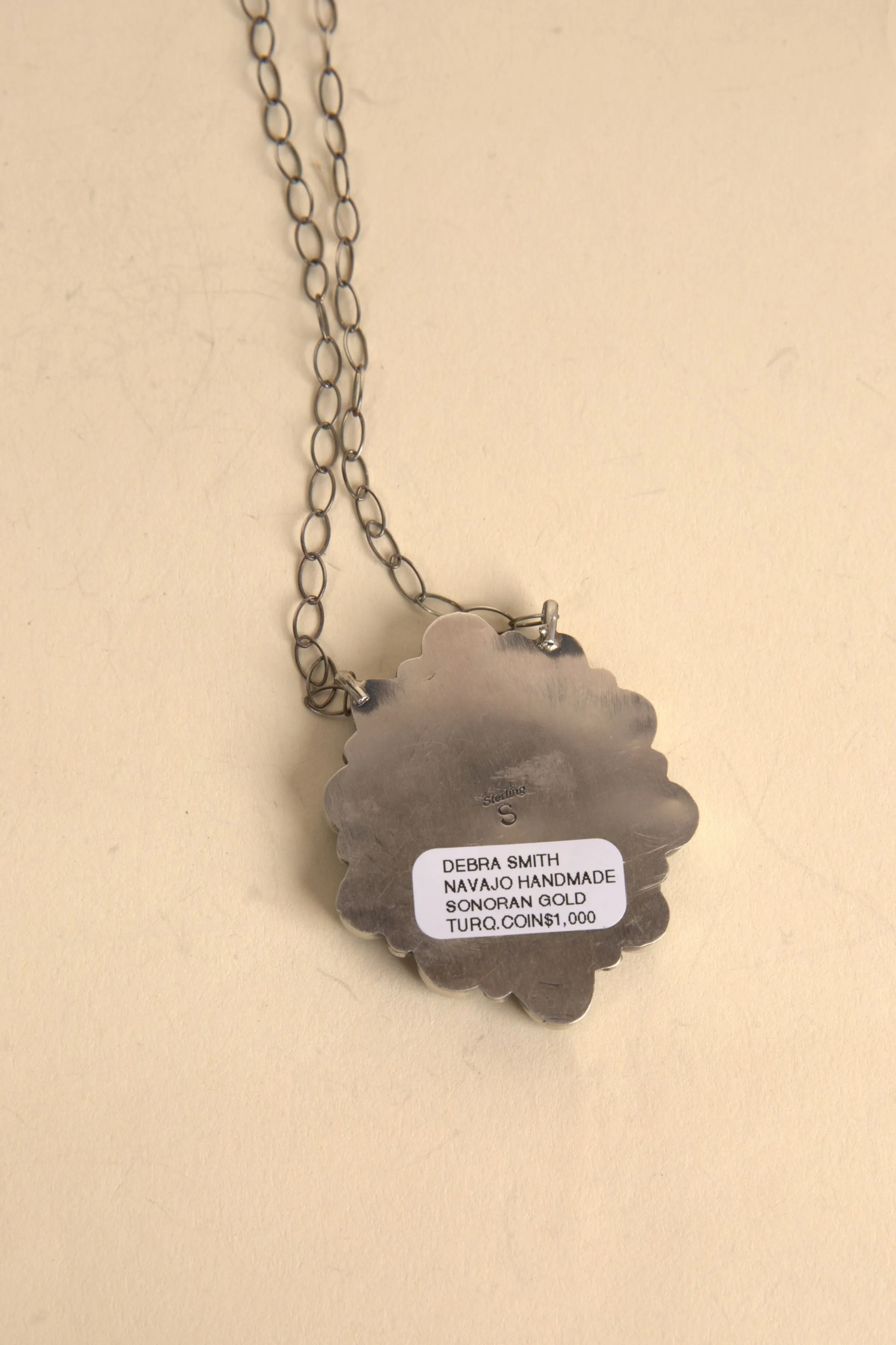 Sonoran Gold Turquoise Silver Coin Necklace
