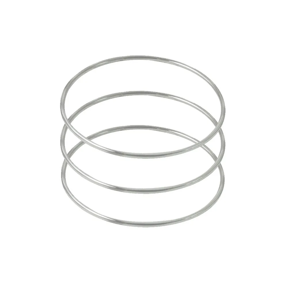 Sterling Silver Skinny Bangle Bracelet Set of 3