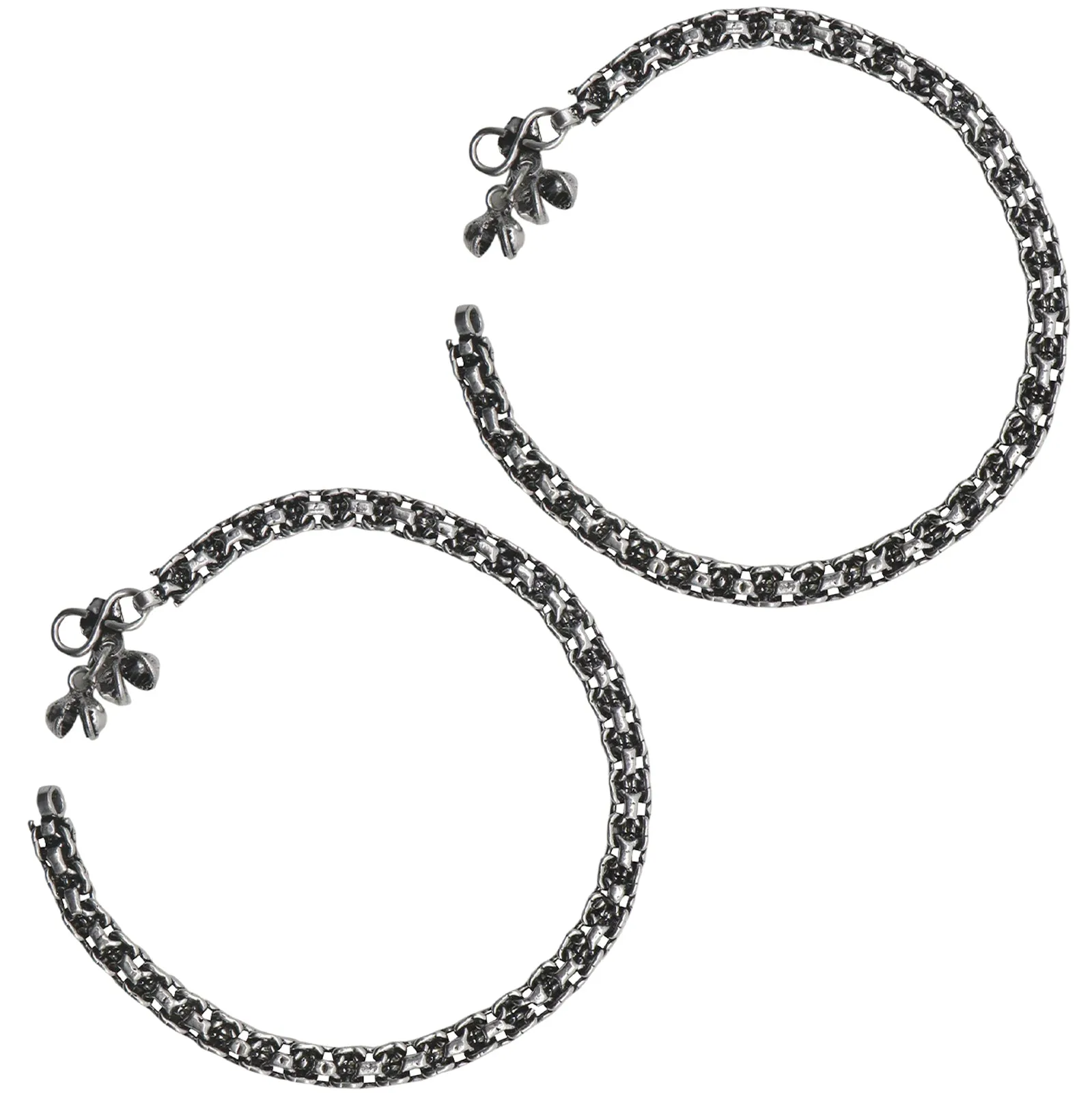 Teejh Rukmini Set of Anklet and 3 Toe Rings