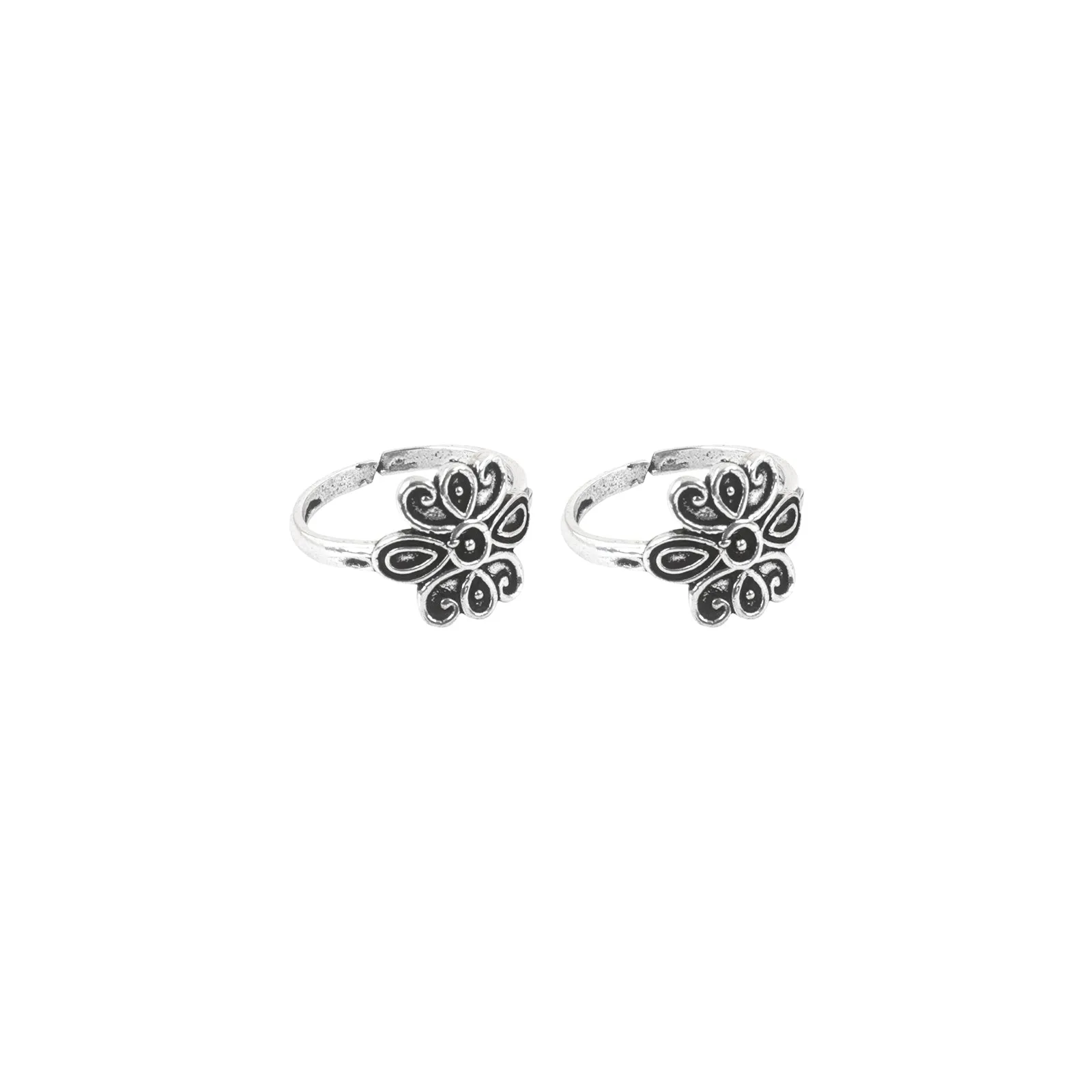 Teejh Rukmini Set of Anklet and 3 Toe Rings