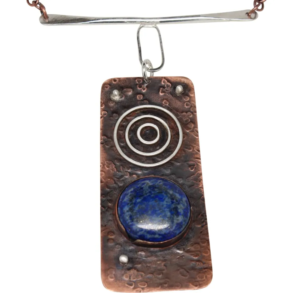 The Leader Copper and Silver Statement Necklace