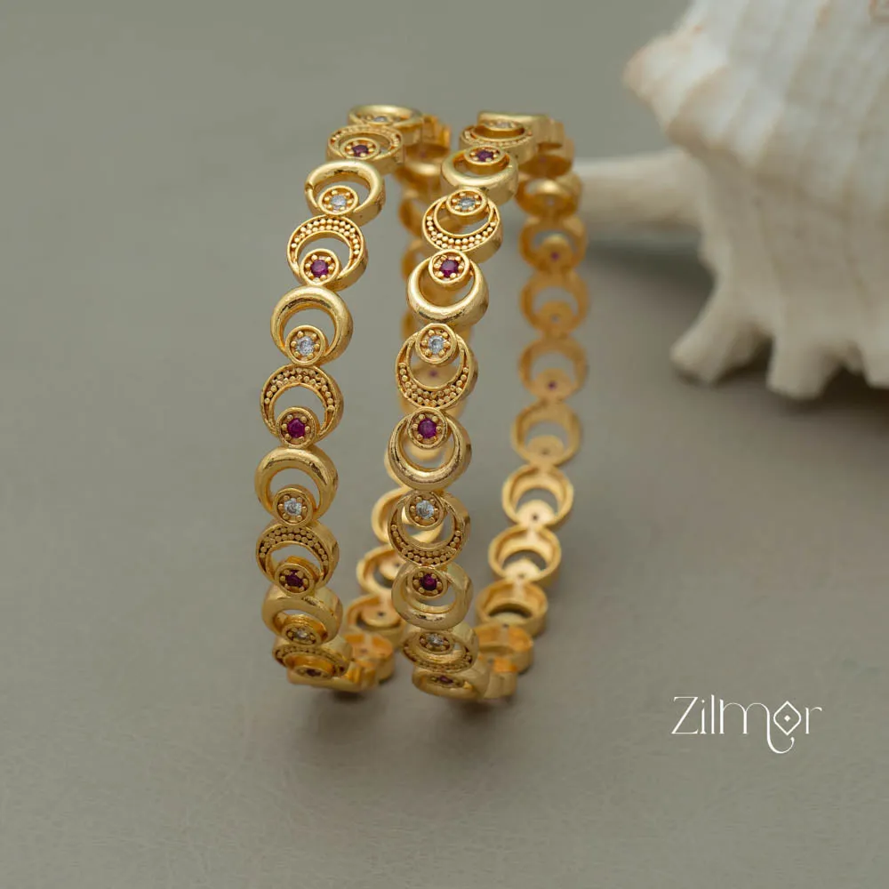 TR10044 - Golden Tone Bangle (Pair)