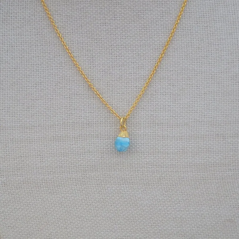 Turquoise Gold Plated Pendant