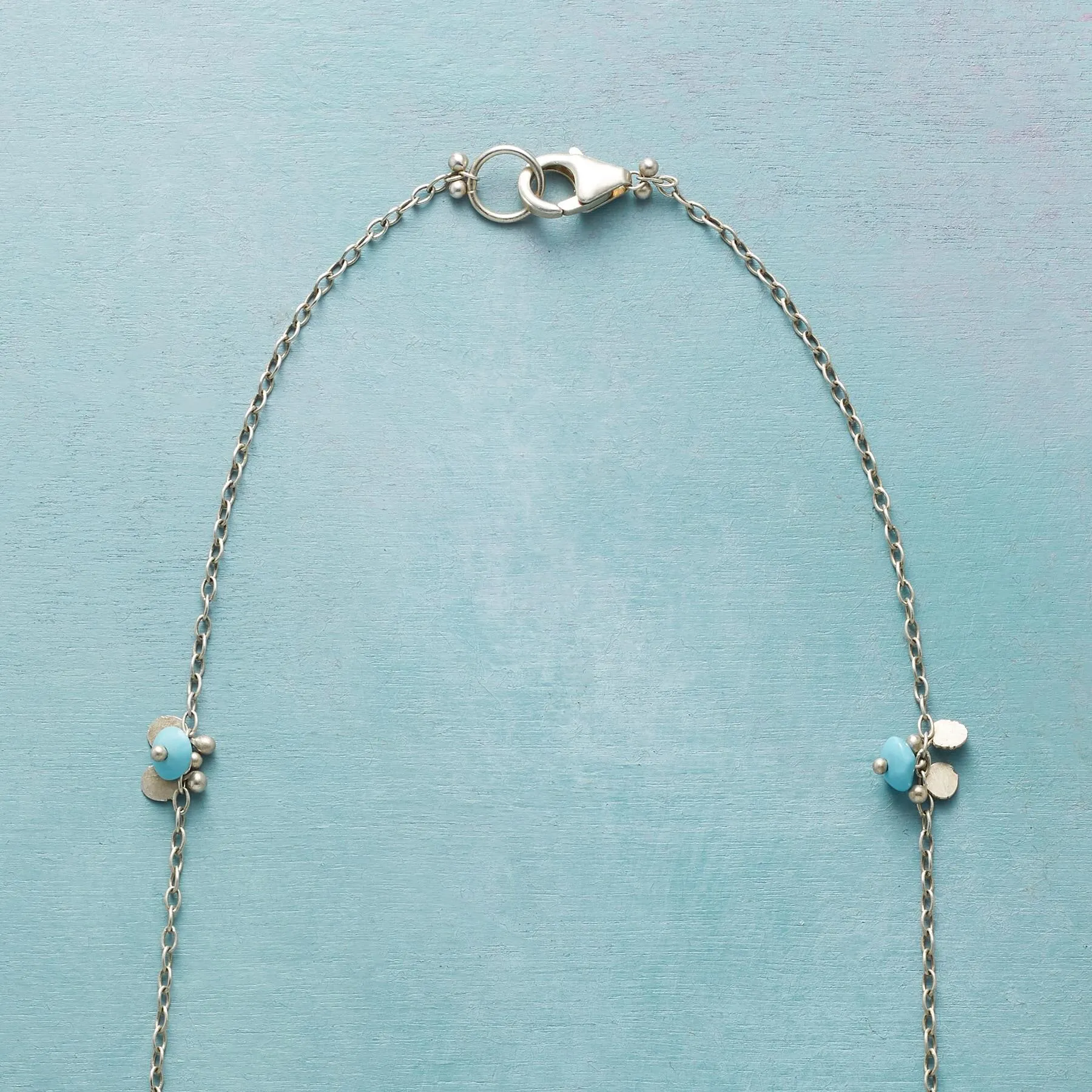 Turquoise Paillette Necklace