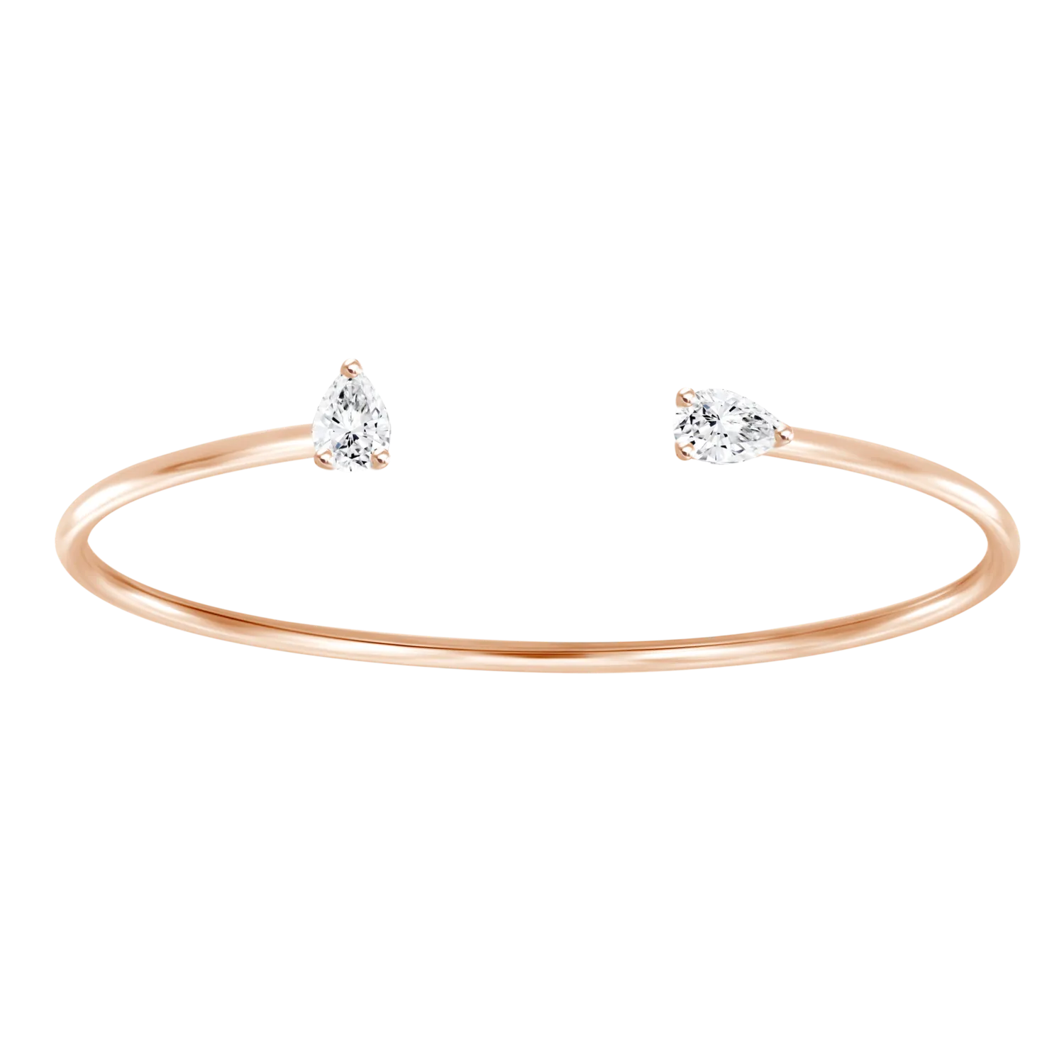 Two Diamonds Cuff Bangle