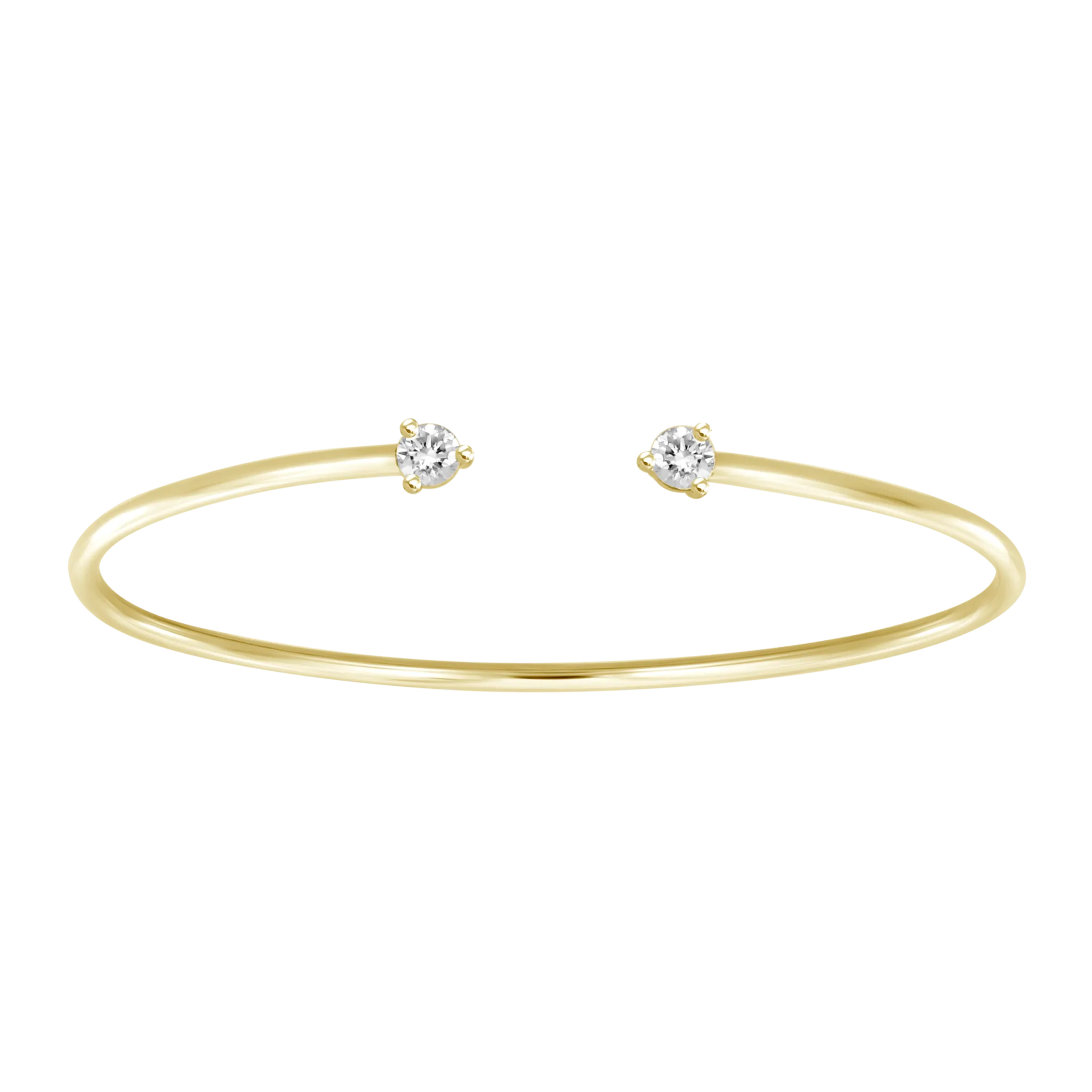 Two Diamonds Cuff Bangle