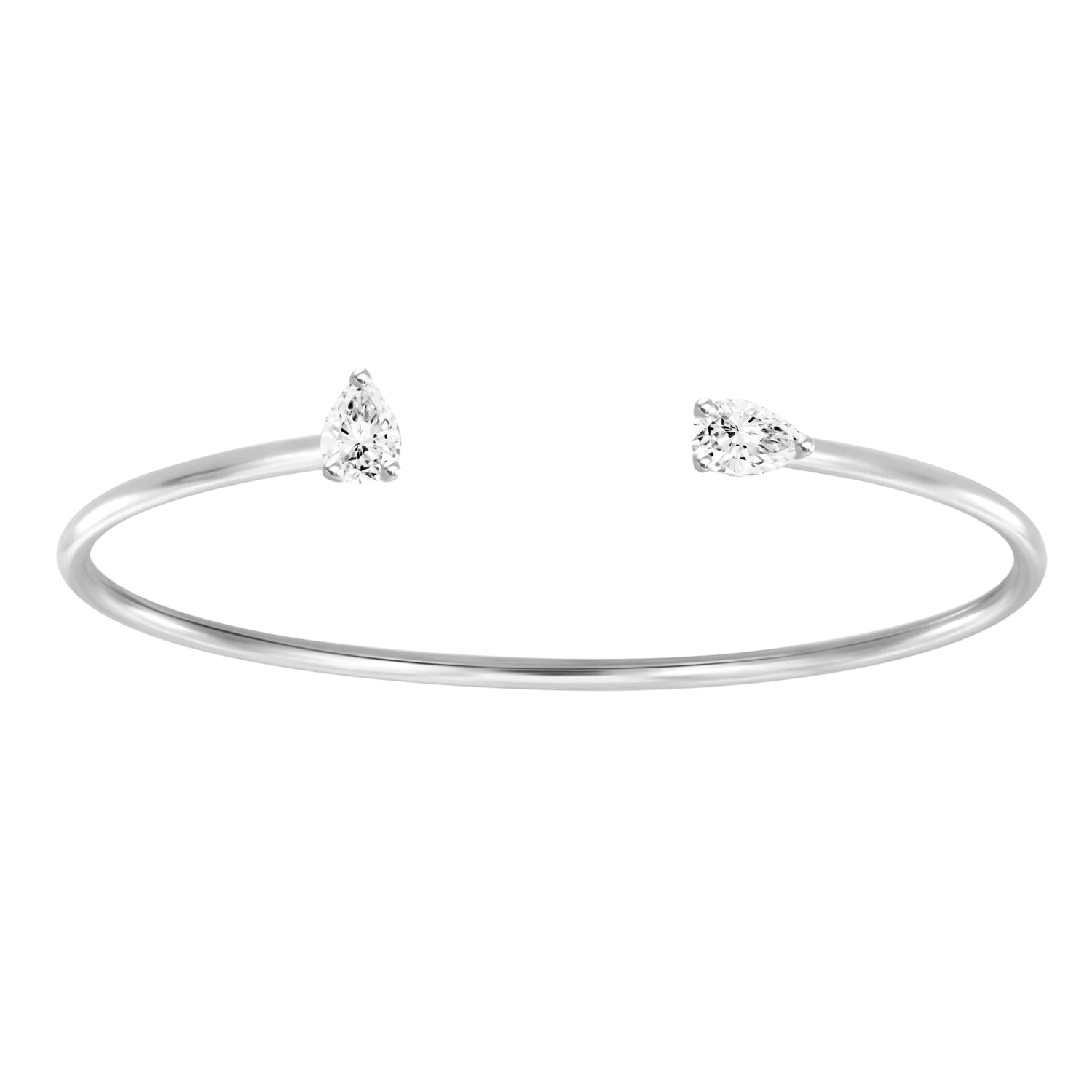Two Diamonds Cuff Bangle