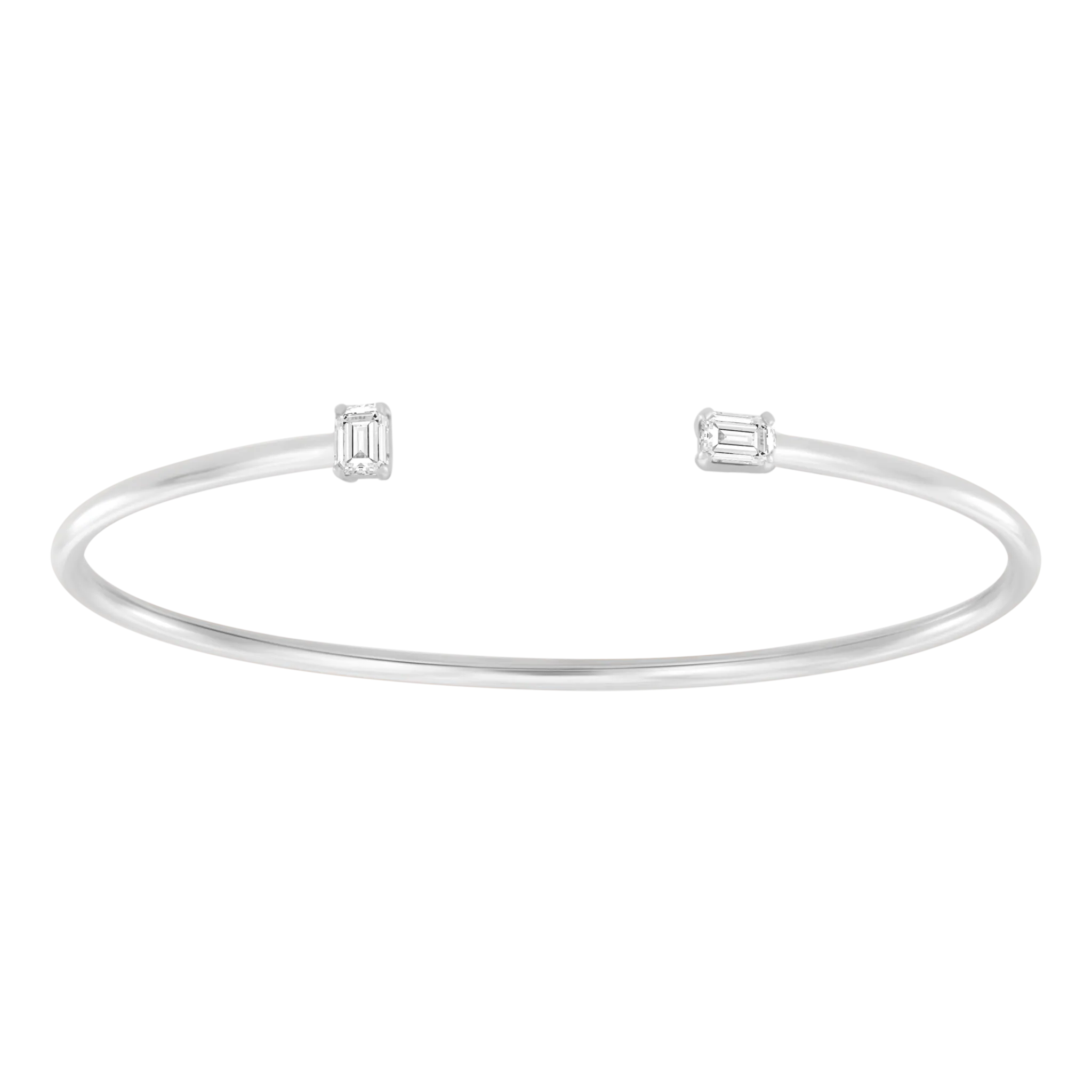 Two Diamonds Cuff Bangle