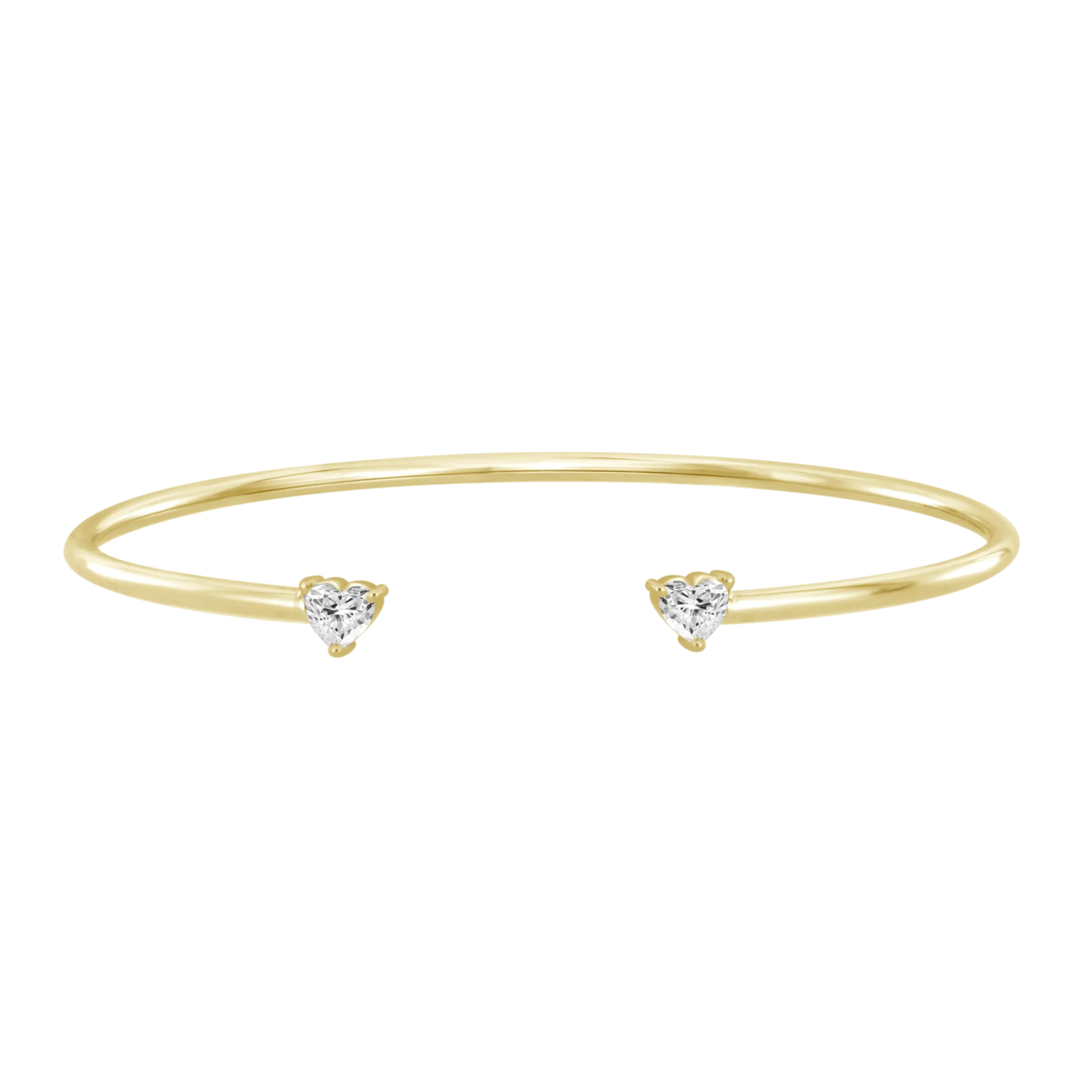 Two Diamonds Cuff Bangle