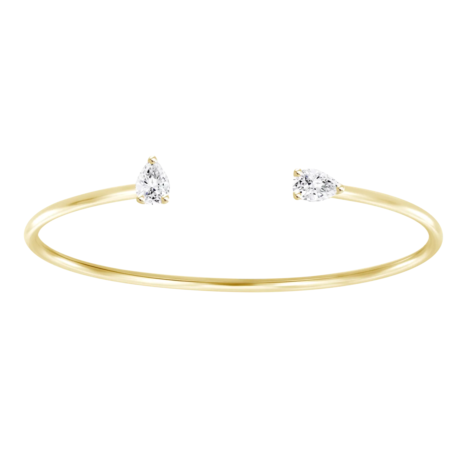 Two Diamonds Cuff Bangle