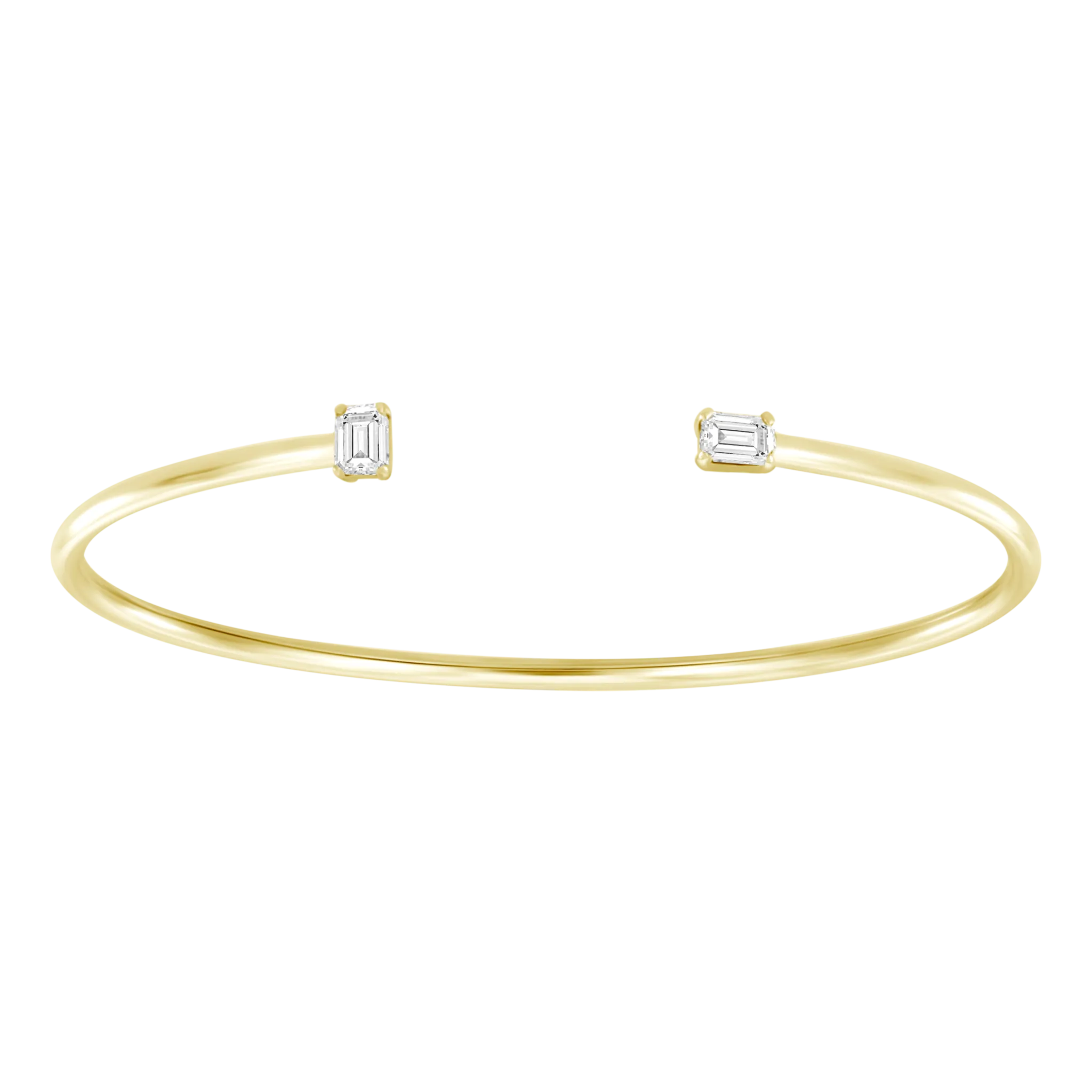 Two Diamonds Cuff Bangle