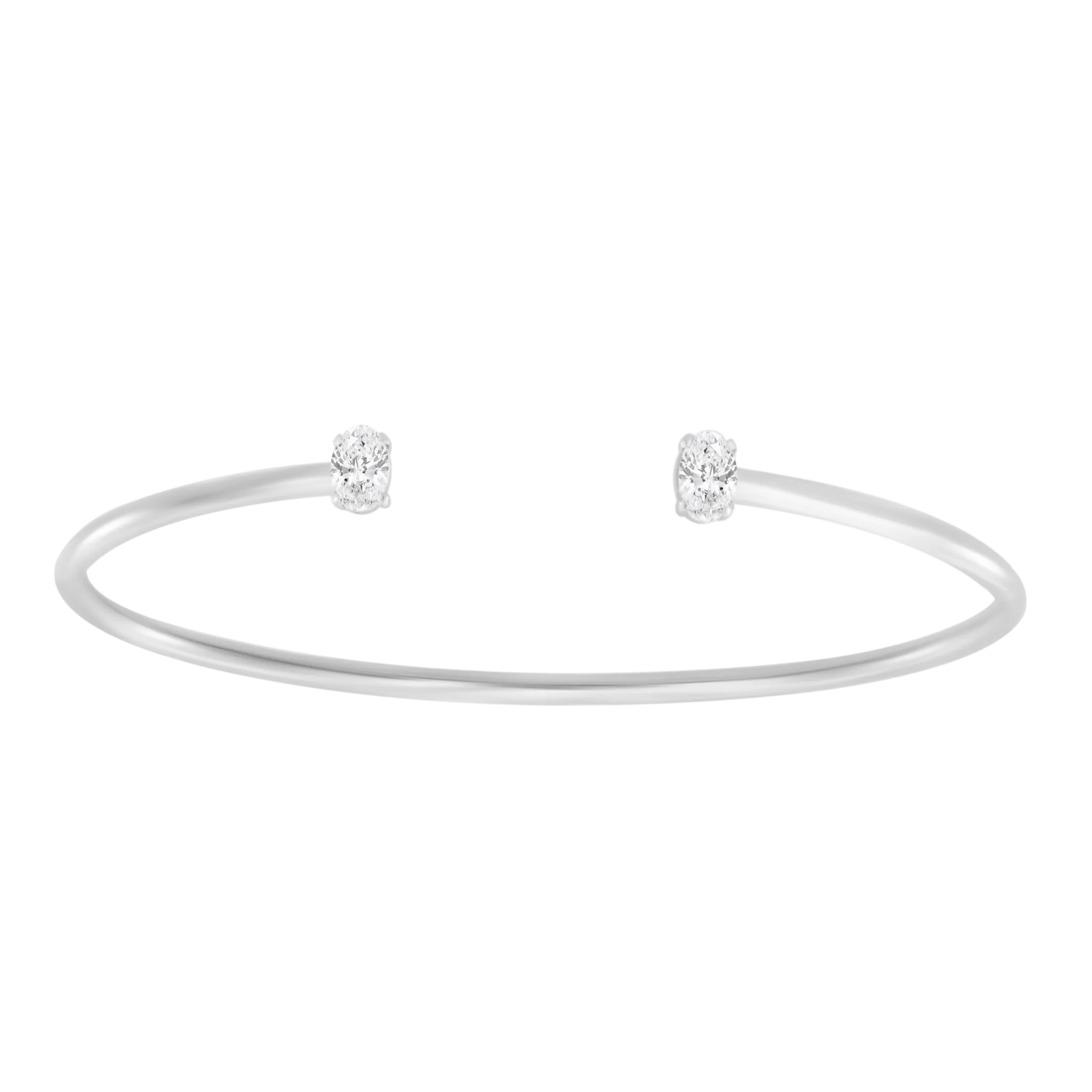 Two Diamonds Cuff Bangle