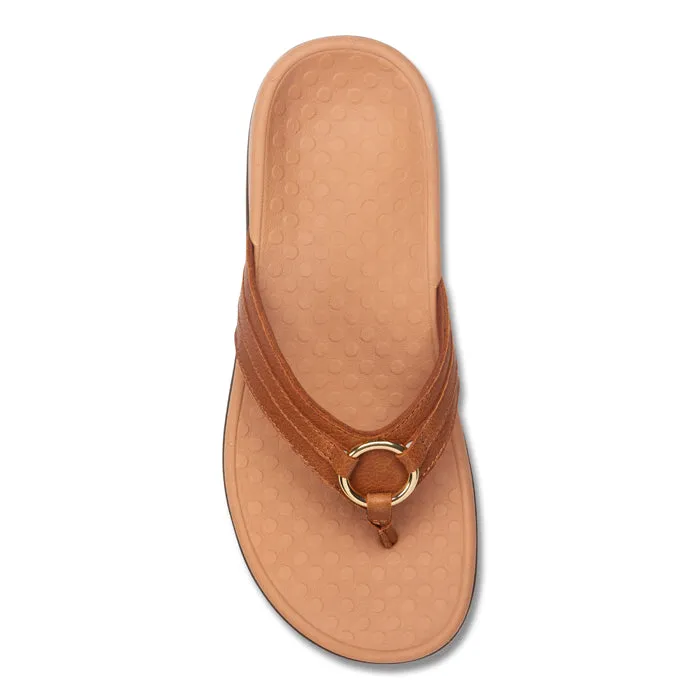 Womens Vionic Aloe Toe Post Sandal Mocha