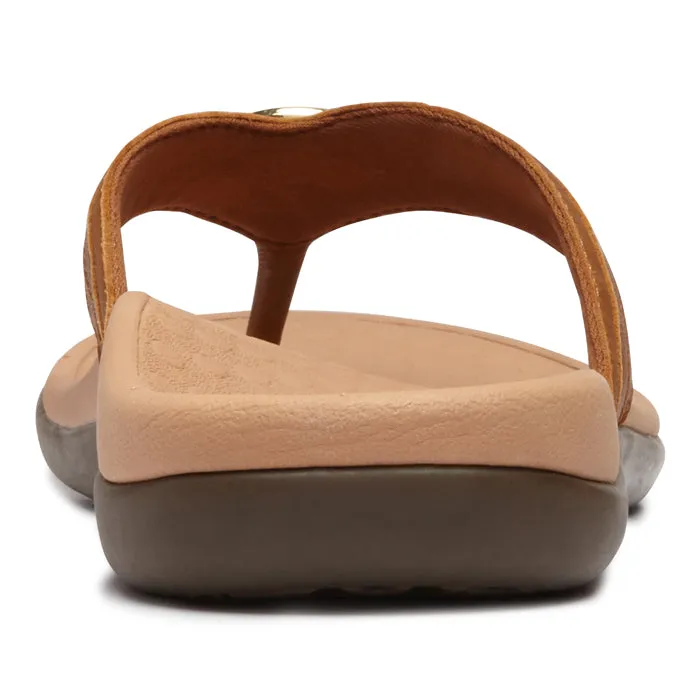 Womens Vionic Aloe Toe Post Sandal Mocha